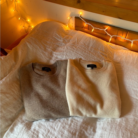 Quince Other - QUINCE Set of Two 100% Cashmere Crew Neck Sweaters